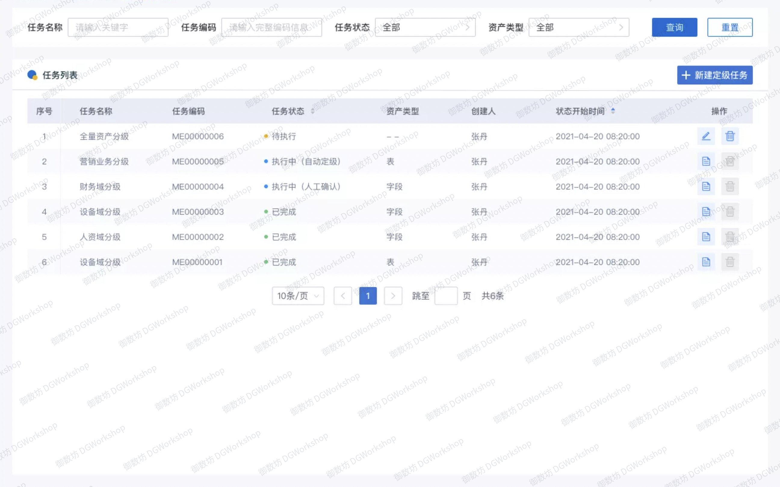 数据安全管理：定级任务管理